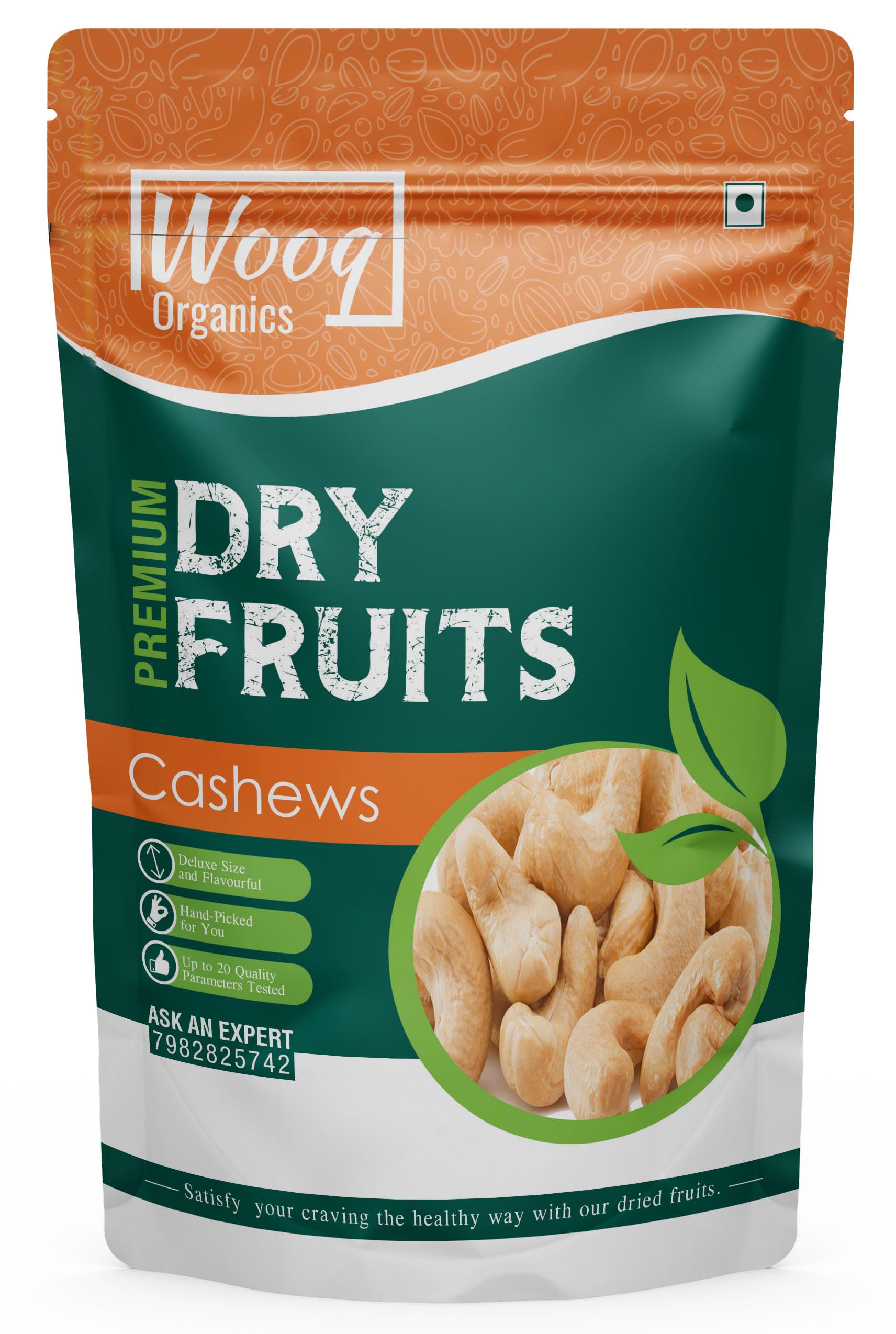 Wooq Organics Whole Cashew (500g), 100% Natural, Sweet and Crispy Premium Kaju (B0BN1BKQWR) Amazon Price History, Amazon Price Tracker