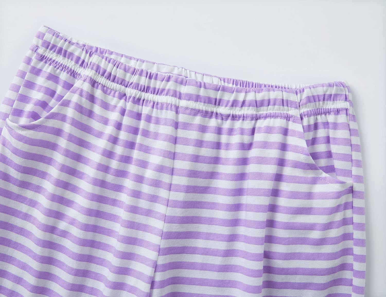 Cozchique Pajamas for Girls - Pink Wave Striped Long Sleeve PJ Set Ultra Soft Jammies Size 6-18 - Image 5