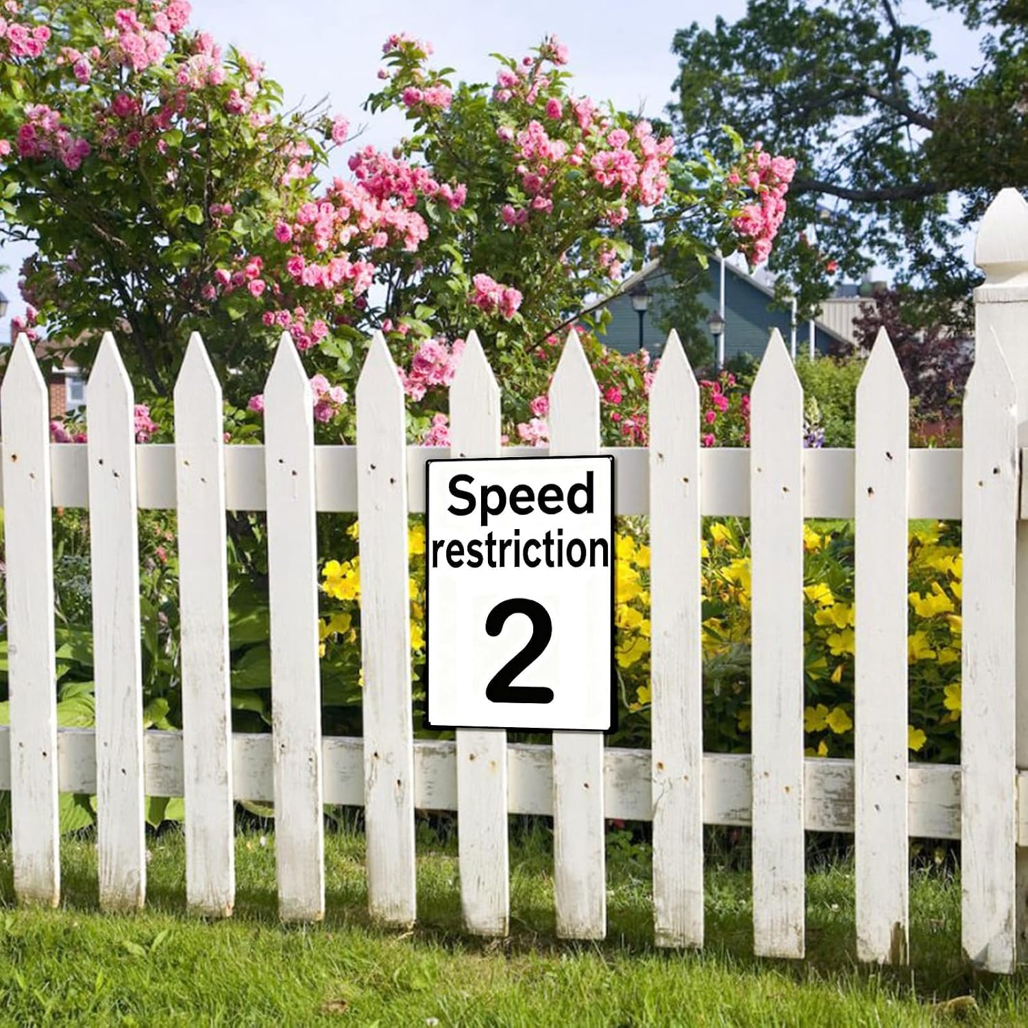 Speed Limit 2 Sign Two Fast Birthday Decor Funny Vintage Metal Signs Boys Birthday Party Decorations Retro Art Industrial Wall Decor two fast birthday decor, 8x12 Inch image 2
