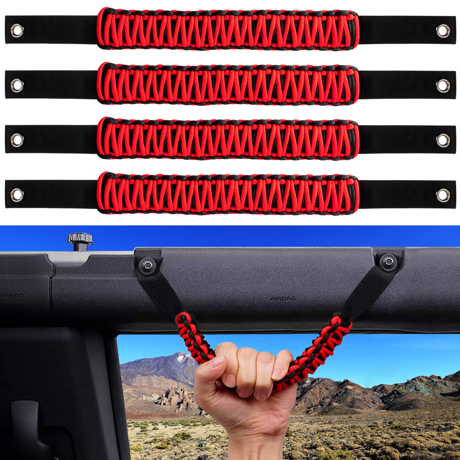 Tänzedzm 2 maniglie per roll bar in lega di alluminio compatibili con