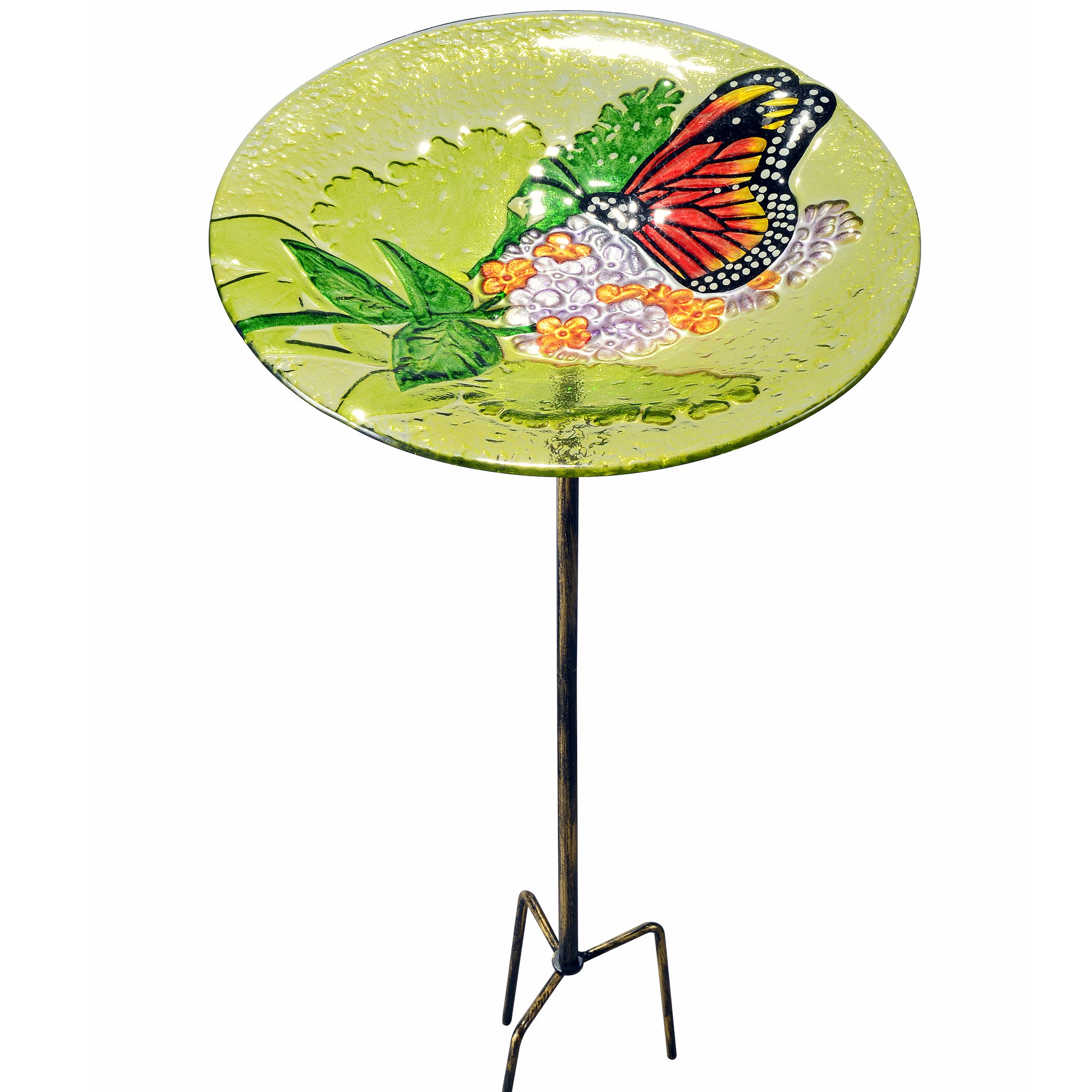 2202581 - Comedero de pájaros de Cristal Fusion, 28 cm, Multicolor