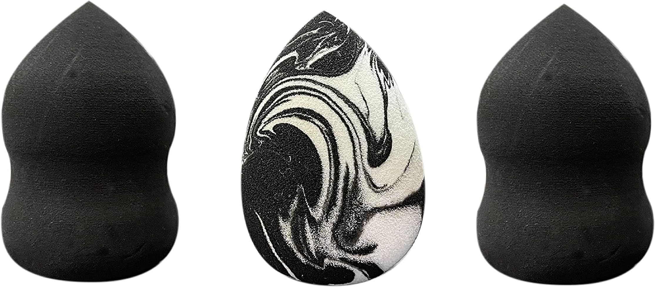 Revelé: 3 Pcs Makeup Sponge Set Blender Beauty Foundation Blending Sponge, Flawless for Liquid, Cream, and Powder, Multi-colored Makeup Sponges