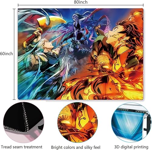 Miniatura 5 de Timimo Póster de tapiz de anime, mercancía de anime japonés, decoración de anime, decoración de habitación, papel tapiz de cumpleaños de 78.7 x 59