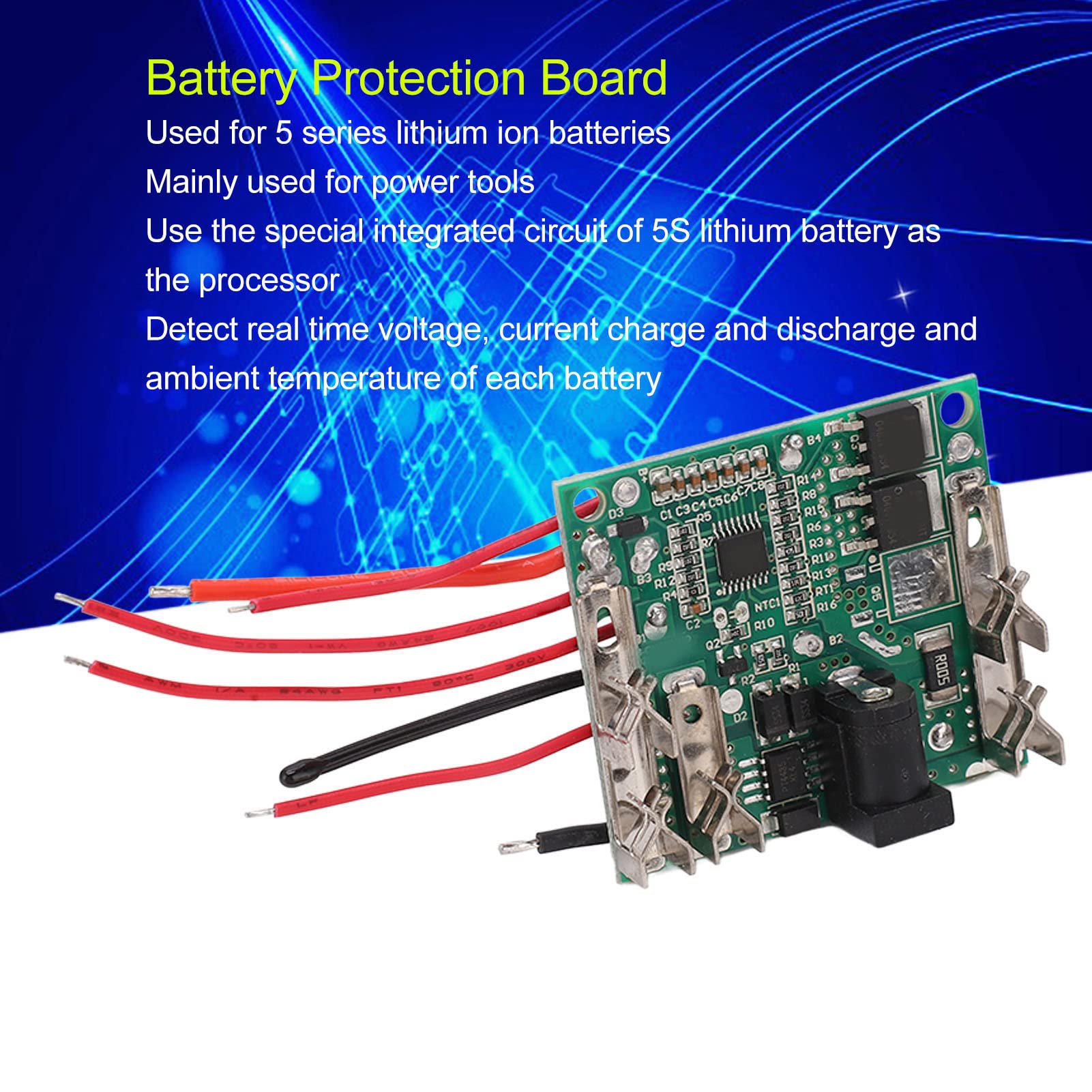 Modulo BMS 5S 20A 18V 21V - Scheda Protezione Carica Per Batteria Elettroutensile