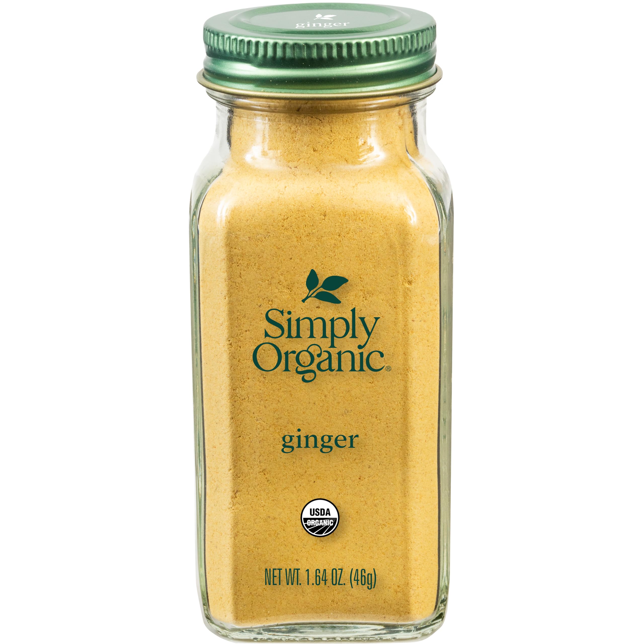 Simply Organic Ground Ginger Root, 1.64 Ounce, Non ETO, Non Irradiated, Non GMO, Complements Both Sweet & Savory DishesUSDA Organic