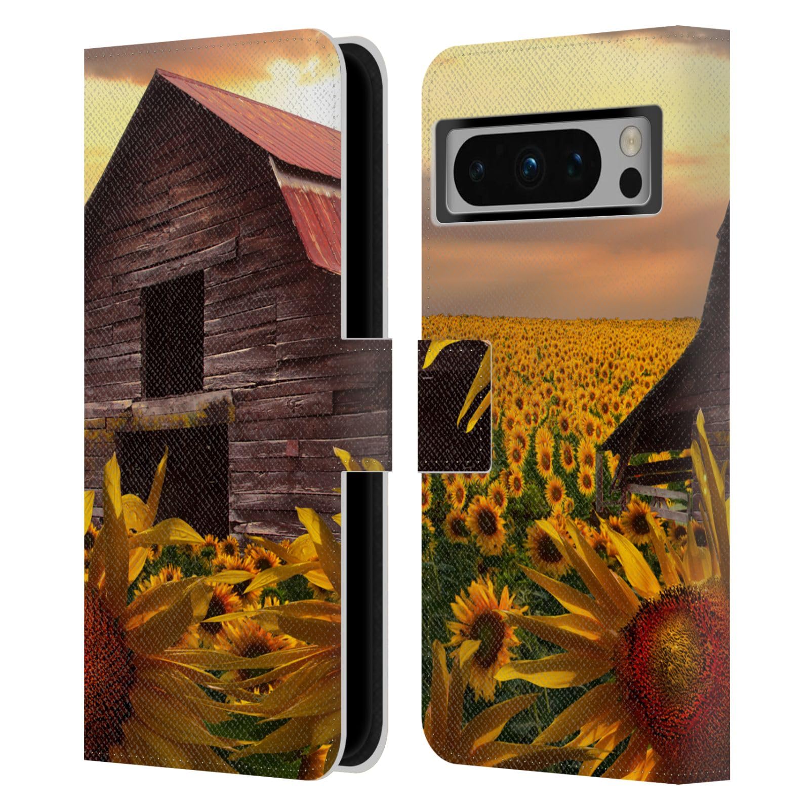 Head Case Designs Officially Licensed Celebrate Life Gallery Sunflower Dance Florals Leather Book Wallet Case Cover Compatible with Google Pixel 8 Pro