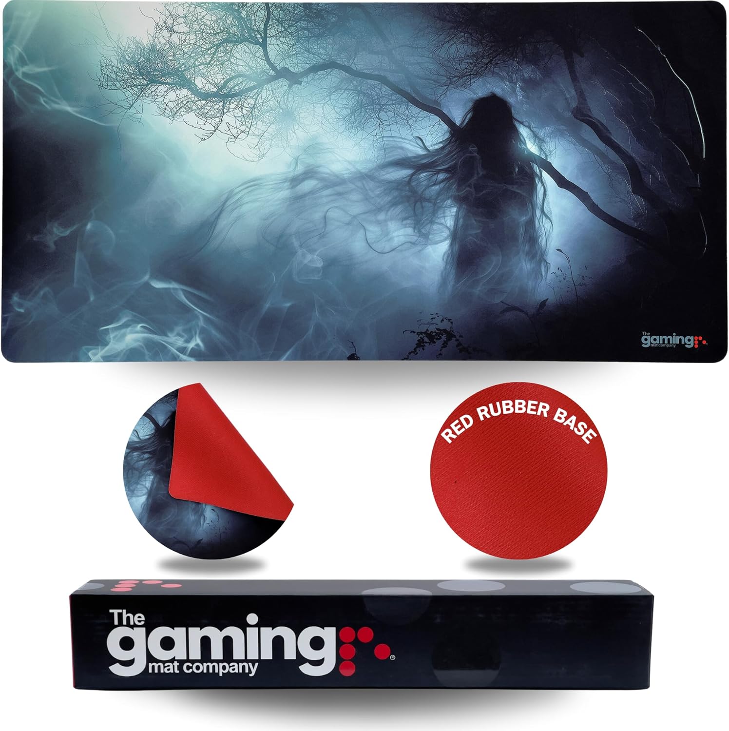 The Gaming Mat Company Single Player MTG Playmat & Mouse Pad – 28" x 14" Water Ghost Gaming Mouse Pad Compatible with Magic: The Gathering playmats, MTG Cards, TCG Gaming mat