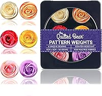 Vista 13 de El juego de pesas para patrones de The Quilted Bear – Pesas de tela resistentes a los arañazos para corte seguro de patrones, suministros de costura