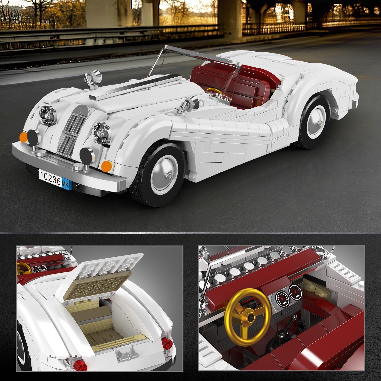 Mould King 13187 - Set di mattoncini da costruzione per auto