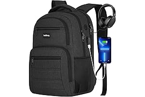 kadilong Book Bags for Adults Women, School Backpacks for Teen Boys with USB Charger