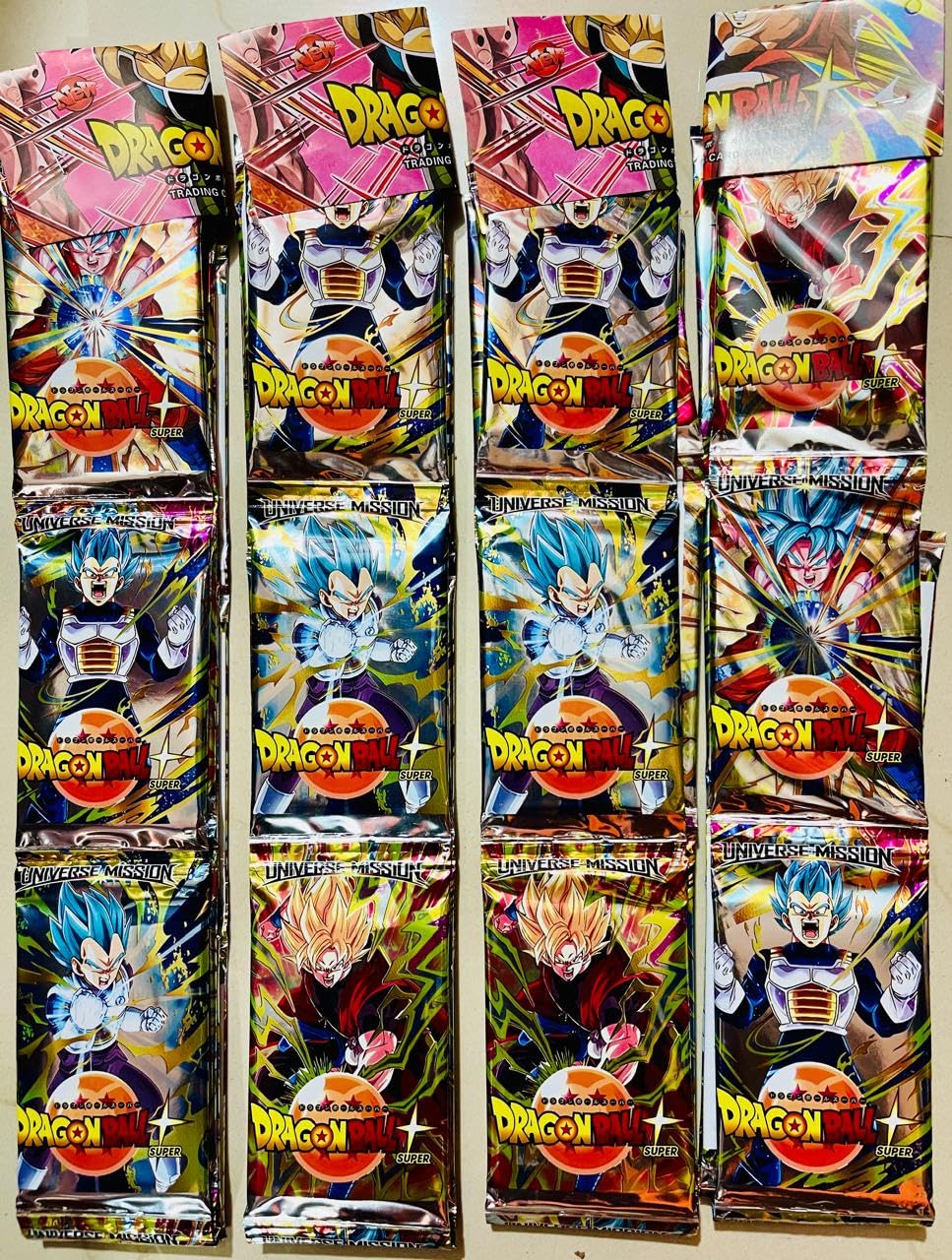 Urban11 Dragon Ball Super Trading Playing Card Game Booster Packs, Goku Card, DBZ, Set of 6 Pack (8 Cards in Each Pack, Total 48 Cards)