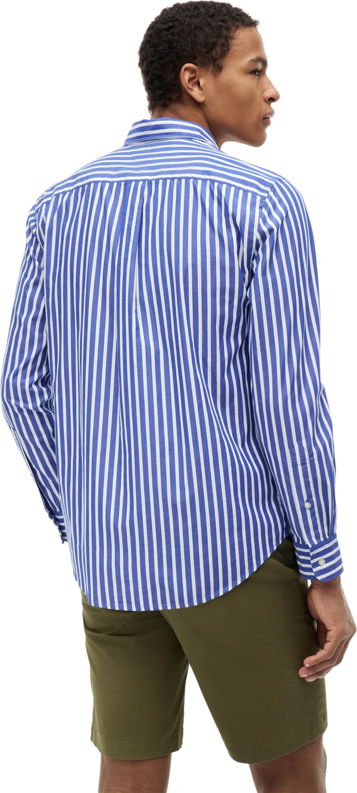 Tommy Hilfiger Herren Flex Poplin Seasonal Stripe Sht Mw0mw43315 L/S Shirt (1er Pack)