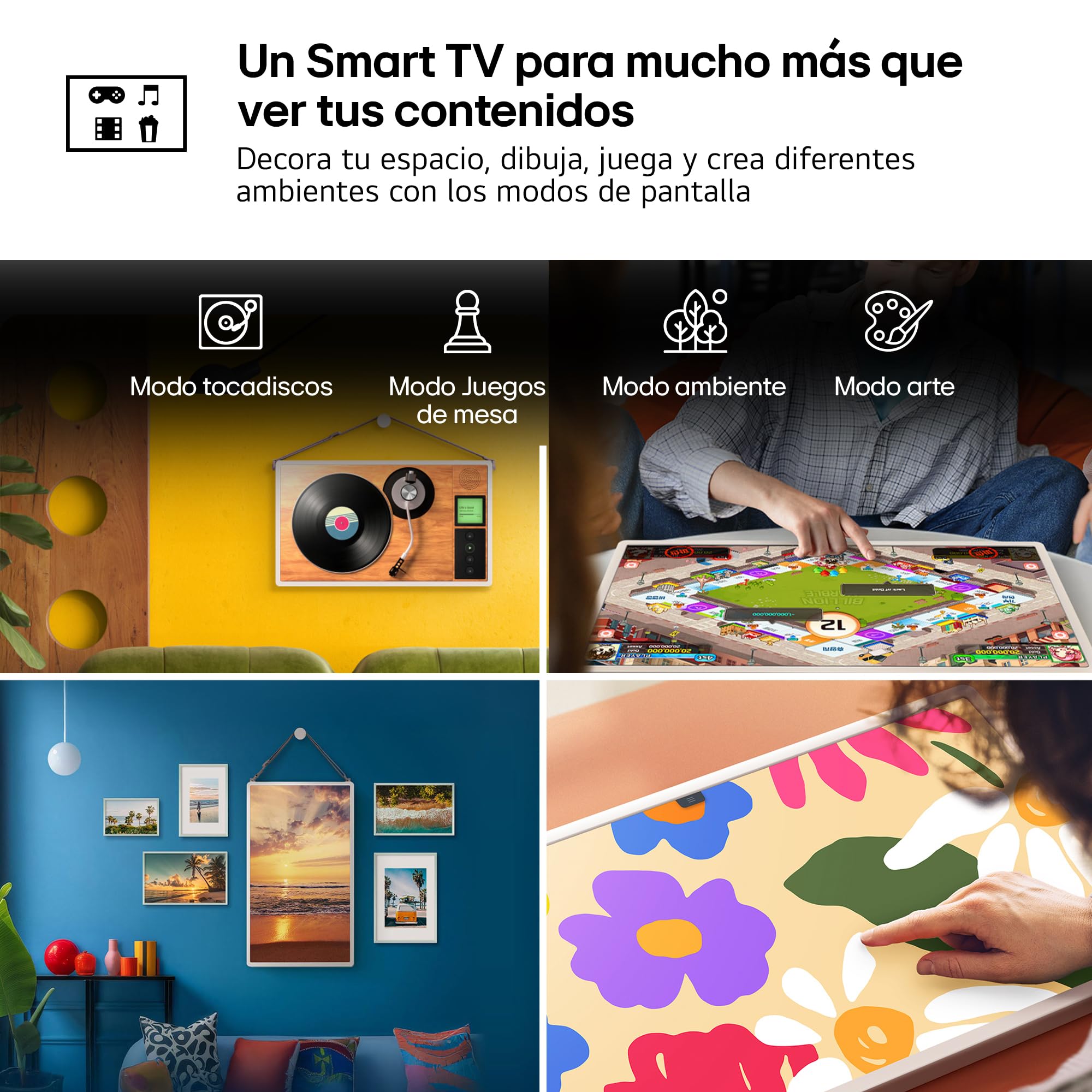 LG 27LX6TDGA - Smart Monitor StanbyMe 2, 27" QHD táctil, Smart TV Portátil, 2025, webOS 24 con IA, Dolby Vision y Dolby Atmos, 4h Batería, Peana con Ruedas, Portal Gaming, Beige — view 14