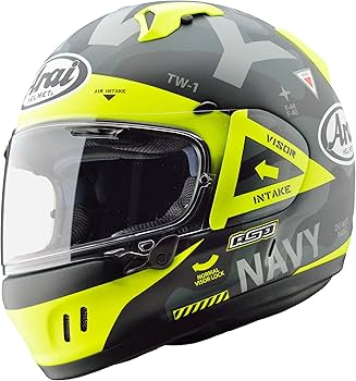 Amazon | [アライ] バイクヘルメット フルフェイス XD NAVY 黒