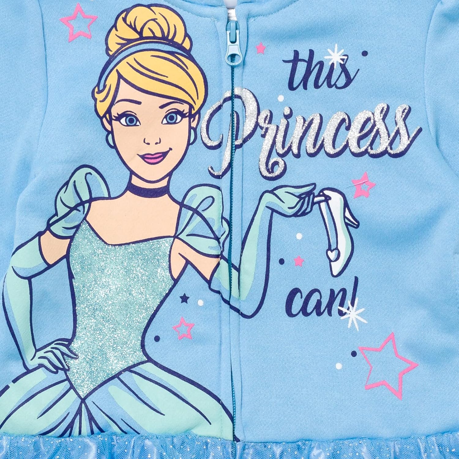 Disney Princess Zip Up Hoodie Infant to Big Kid Sizes (18 Months - 14-16)