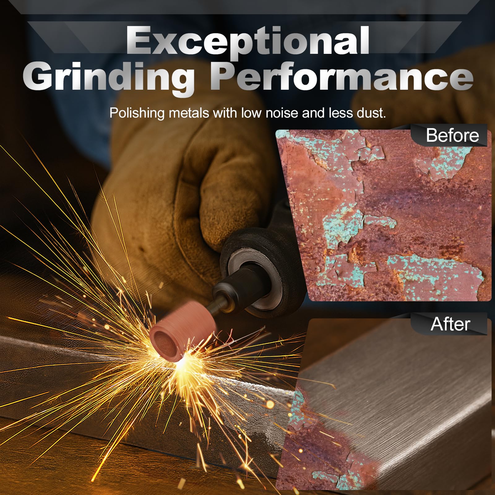 64 Sanding Bits for Dremel - Rust Removal & Smoothing -5