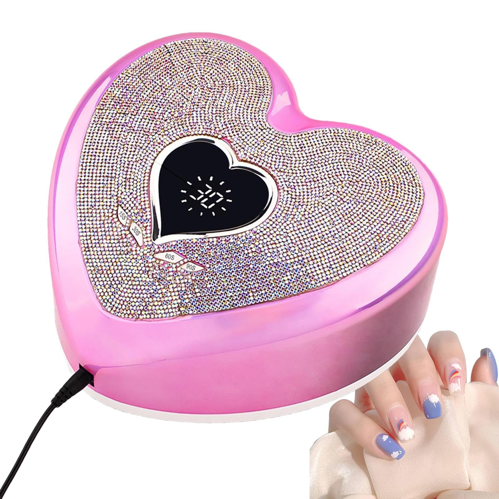 Lampa LED do Suszenia Paznokci 96W Maszyna do Manicure z 39 Diodami LED | Szybka Suszarka do Lakieru Paznokci z 4 Ustawieniami Timera Dla Kobiet, Żon, Dziewczyn, Partnerów, Rodziny i