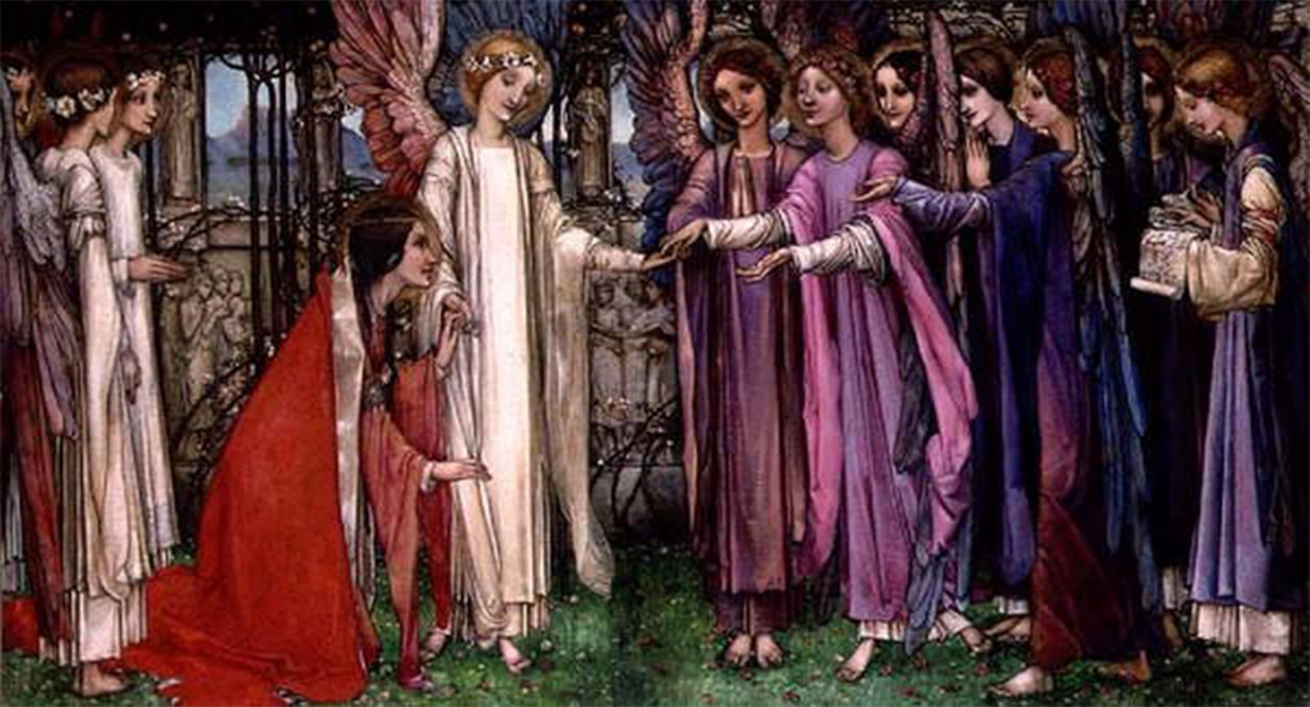 POSTERIIk Famous Animal Posters Vintage Picture St. Catherine by Edward Reginald Frampton Modern Wall Decor for Home Decor 60x90cm
