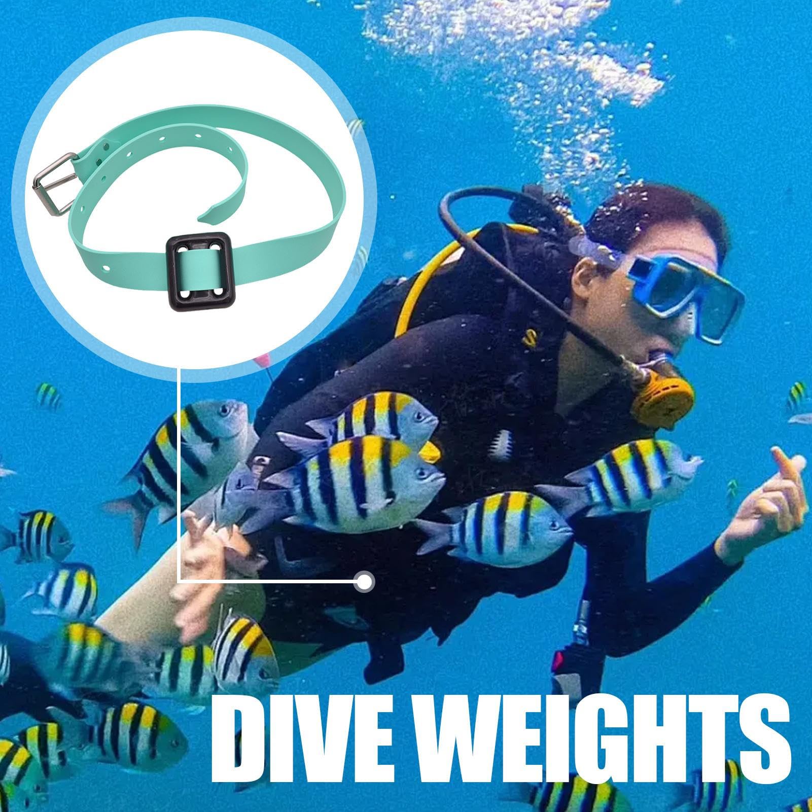 Ceinture de poids souple pour plongée en apnée | Ceinture de poids réglable en silicone pour plongée sous-marine