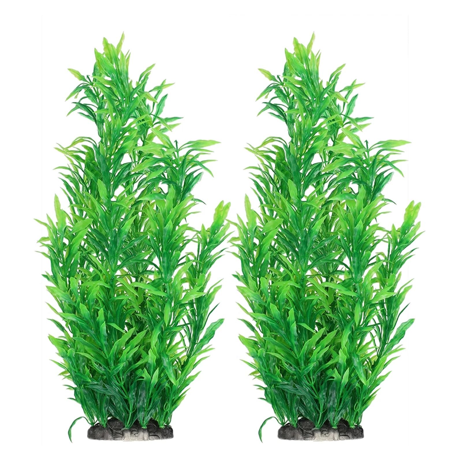 JTKSSCS Aquarium Plants 2Pcs Aquarium Artificial Water Plants Plastic Simulated Plant Decoration Fish Tank Landscaping Supplies