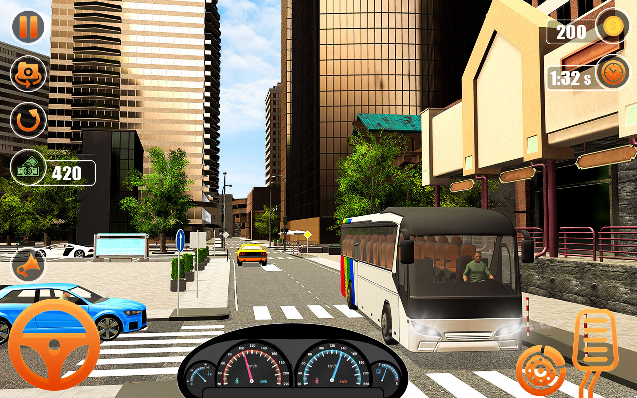 Coach Bus 3D Simulator City Public Bus Driving Game Tourist Bus Game