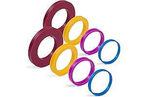 GreenOlive Rolling Pin Guide Ring Spacer Bands (8 Piece Set)