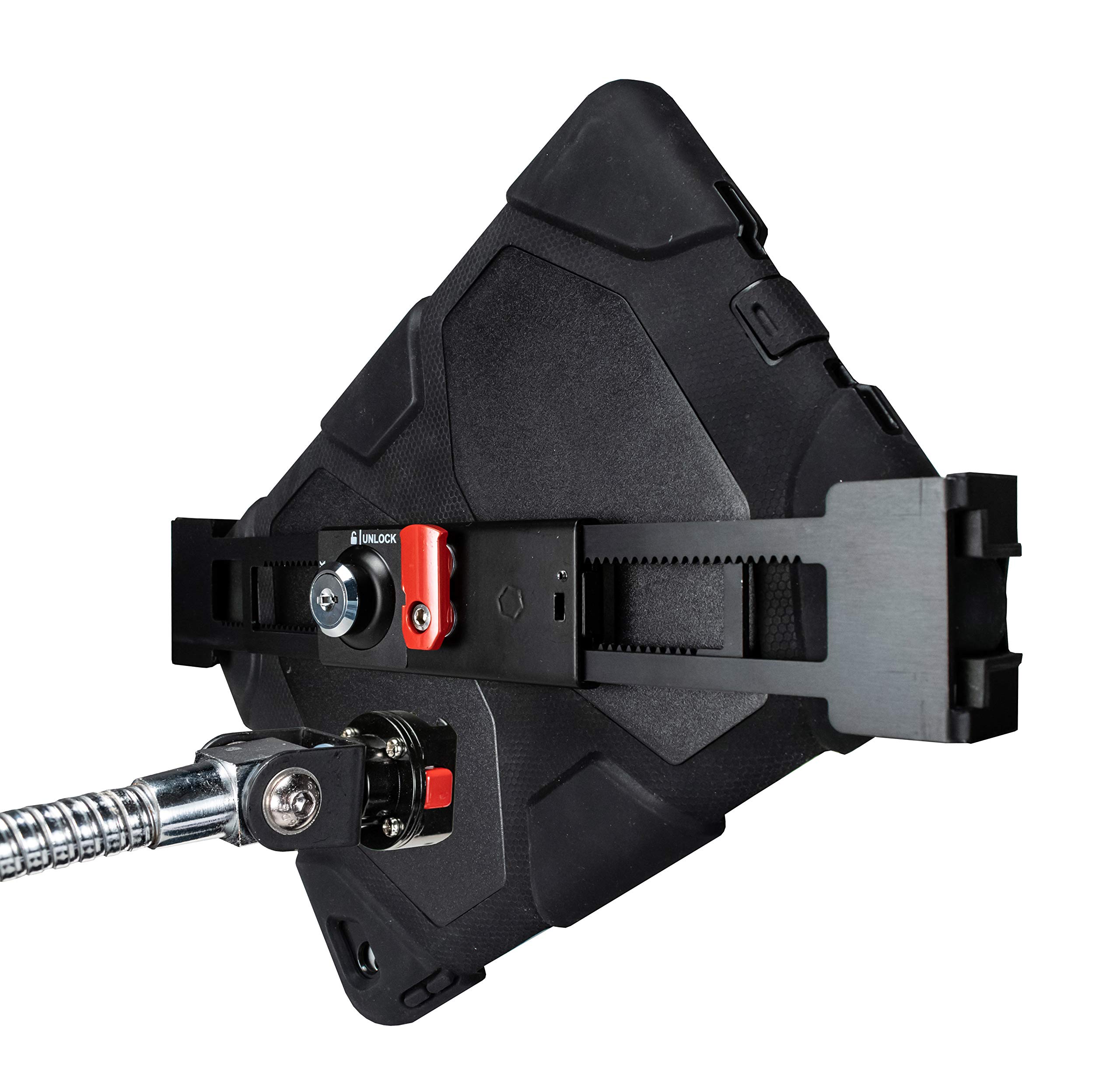 CTA Digital Pad-QGSCT Soporte de Auto de liberación rápida con Cuello de Cisne para tabletas de 7 – 14 Pulgadas