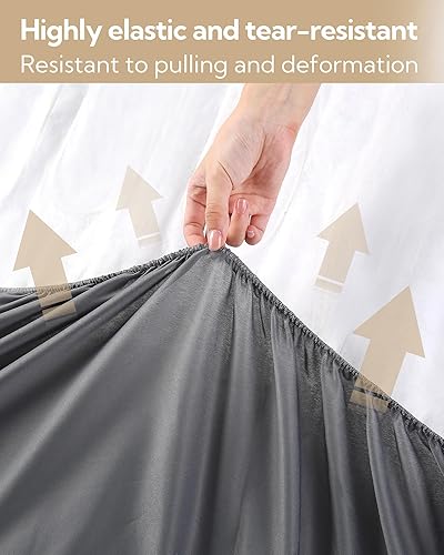 Miniatura 7 de SUNNY HEAT Protector de colchón eléctrico tamaño individual 39 x 75 pulgadas, 4 niveles de calefacción y apagado automático de 10 horas, bolsillo