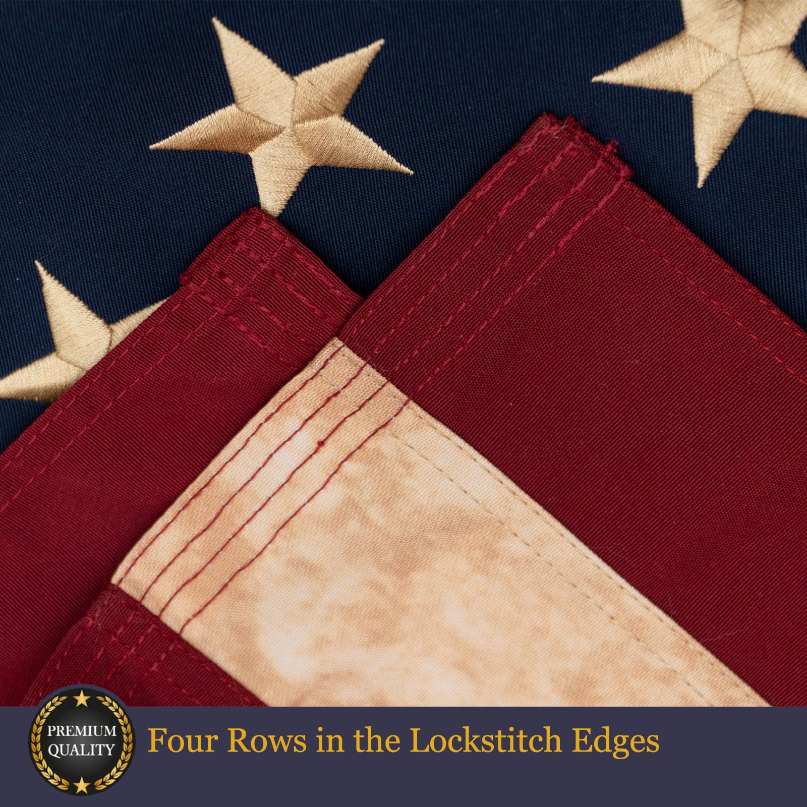 USA Flagge 3x5 Fuß (90x150 Cm) – Aus Polyester, Mit Messing-Ösen, UV-beständig & Wetterfest