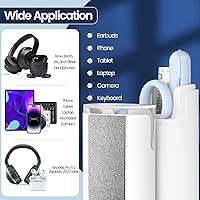 Vista 6 de Kit de Limpieza de Pantalla de Laptop, Teclado y Auriculares VUBOJO, Herramienta de Limpieza Electrónica para MacBook iPad iPhone Pro Celular, Kit