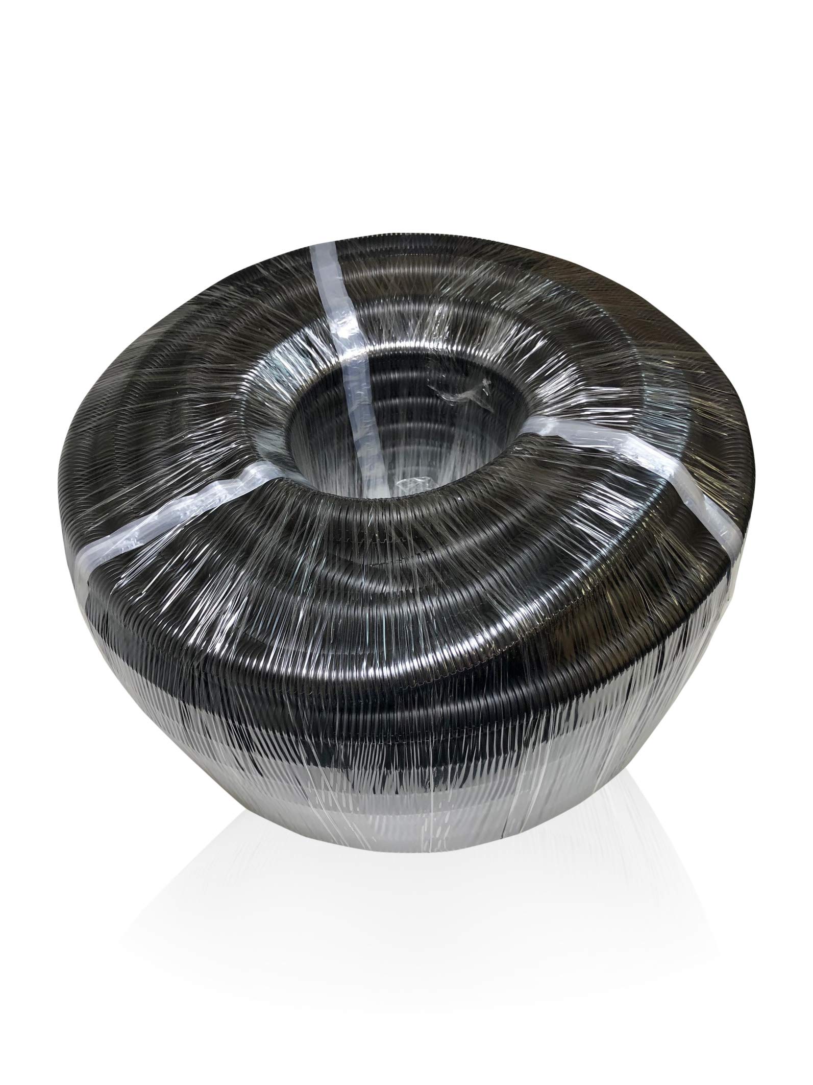 On1shelf Black Corrugated Conduit Split Plastic Flexible Cable Tidy Solution Tube Trunking (23Mm-30M, )