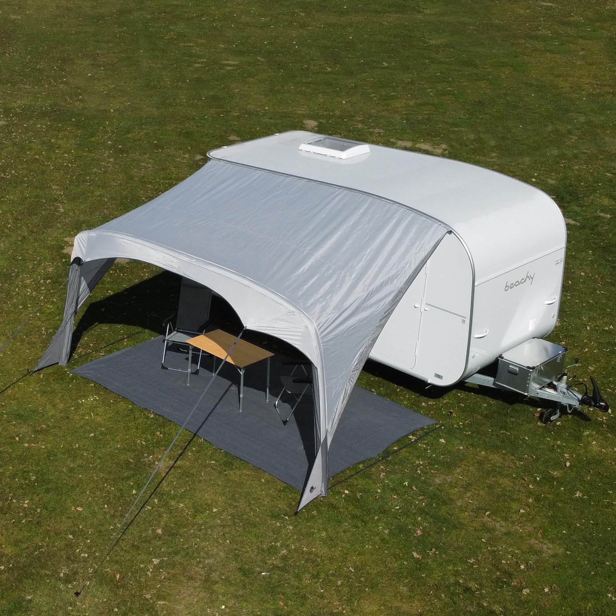 your GEAR Amalfi Air Voile d'ombrage pour caravane, auvent gonflable, UV 50+, parfait pour caravane Beachy 360/420/450 de Hobby (Taille 360)