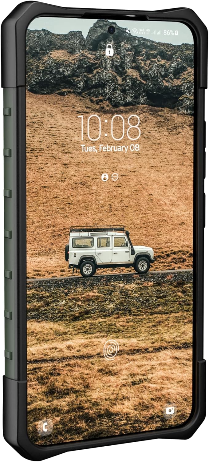 UAG Samsung Galaxy S22 [6.1-inch Screen] Case, Pathfinder Olive Drab & Paracord Lanyard Adjustable Wrist Strap, Black