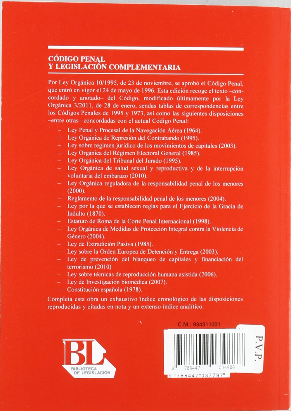 Código Penal y Legislación Complementaria (Código Universitario)