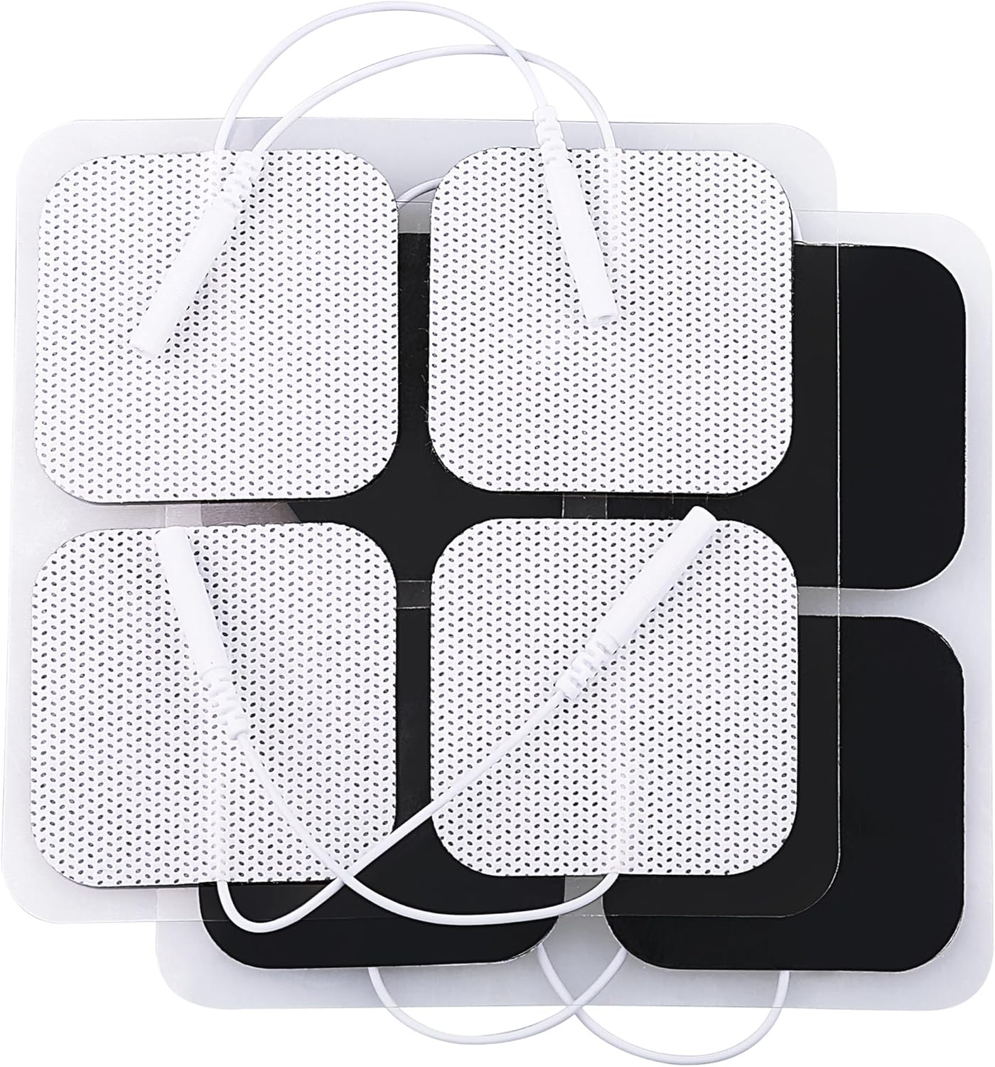 LotFancy TENS Unit Electrode Pads, 40PCS 2″x2″ TENS Unit Pads for EMS Muscle Stimulator Electrotherapy, Self-Adhesive TENS Pads Replacement, Reusable and Latex-Free LotFancy TENS Unit Electrode Pads, 40PCS 2″x2″ TENS Unit Pads for EMS Muscle Stimulator Electrotherapy, Self-Adhesive TENS Pads Replacement, Reusable and Latex-Free
