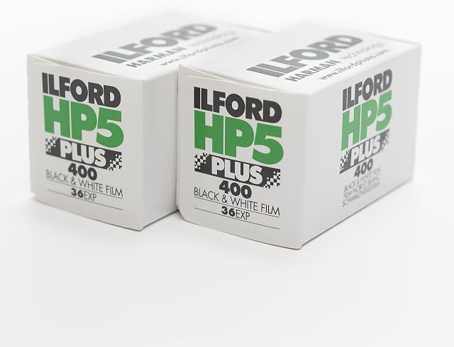 Ilford 1574577 HP5 Plus, Black and White Print Film, 35 mm, ISO 400, 36 Exposures (Pack of 2)