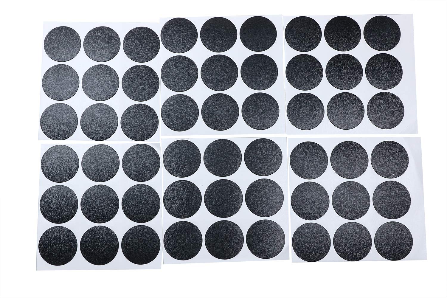 White Screw Cover Stickers Ymapinc 6 Sheets 580 PCS Screw Hole Covers Black Furniture Stickers Self-Adhesive Screw Hole Stickers 3 Sizes For Wood Cabinet Shelf Furniture White Screw Covers