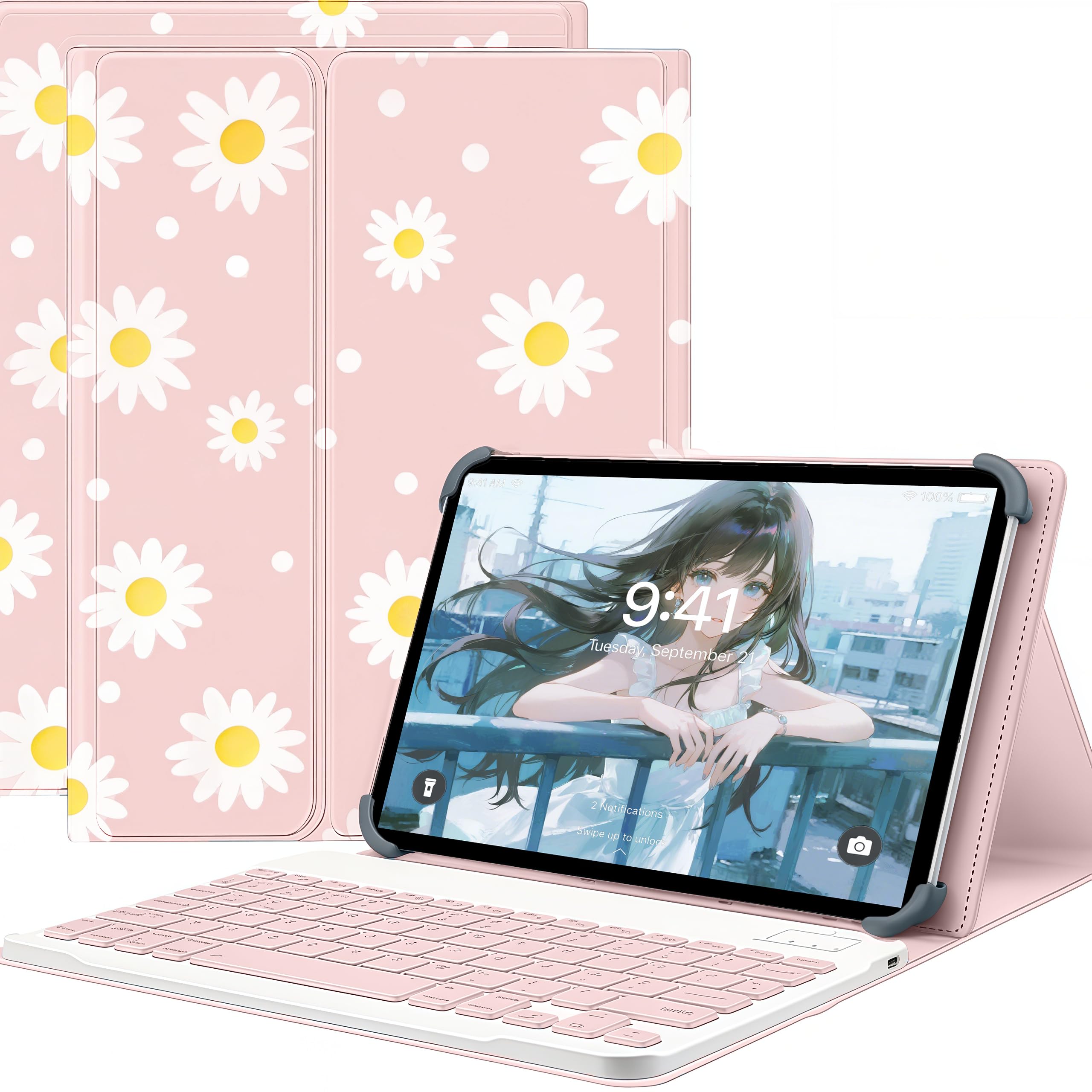 お値下げ中！新品　10.1インチタブレット&専用タブレットケース付き wisers IRIS OHYAMA LUCA TA10E1W63-V1H タブレットケース (全4色