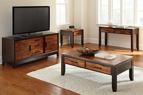 Miniatura 6 de Steve Silver Company Abaco Cocktail Contemporary Style, acabado de cereza cordobesa de dos tonos, con mesa de cajones de almacenamiento, 50