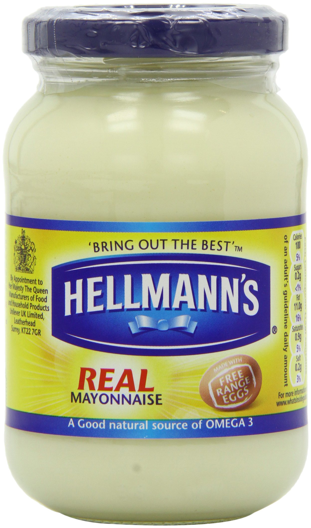 Hellmanns Real Mayonnaise 200 g (Pack of 12)
