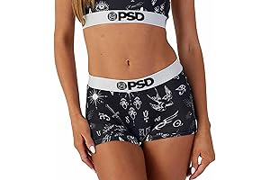 Women's Celestial Print Boy Shorts - Pretty Full Coverage Women's Underwear -...