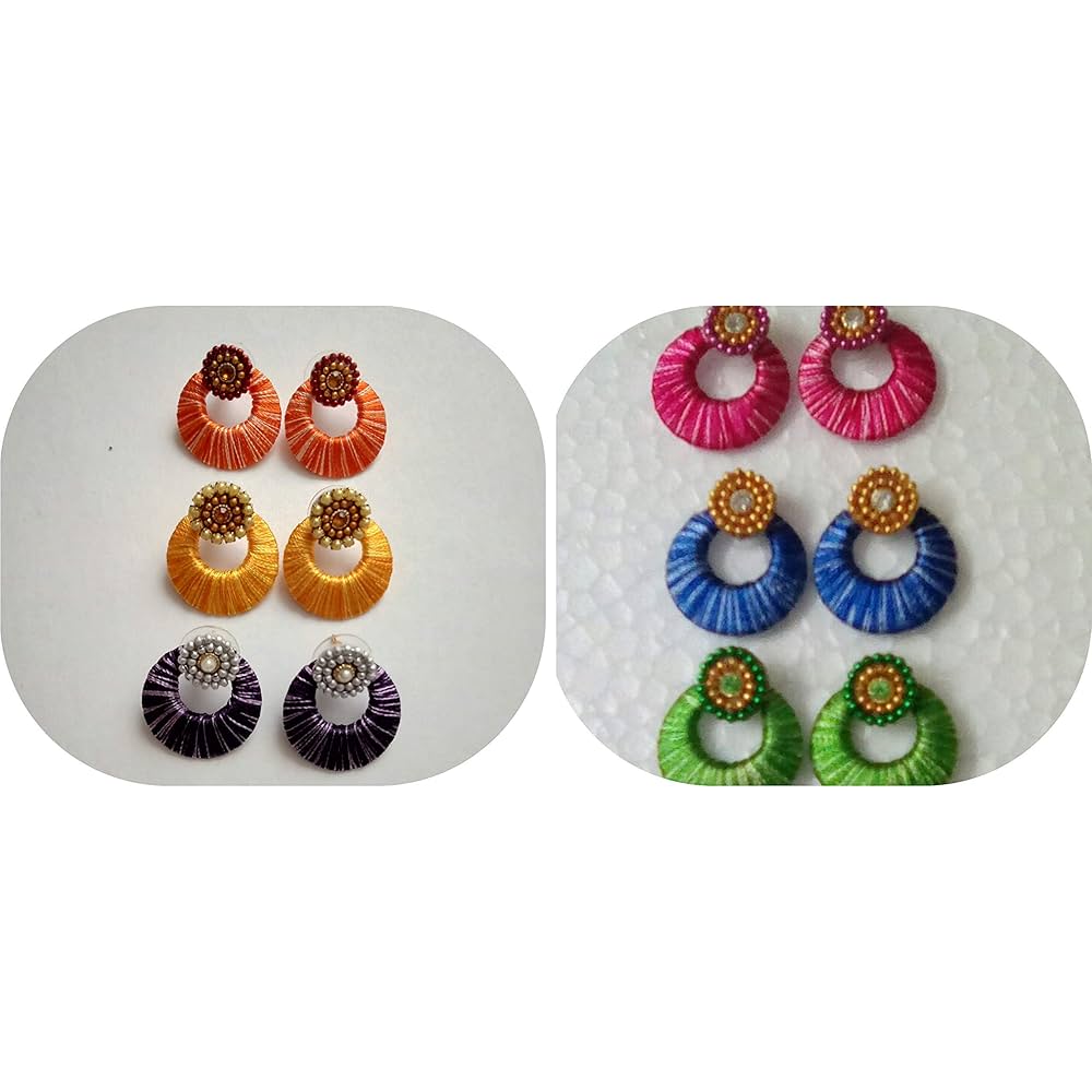 Share 164+ silk thread quilling earrings seven.edu.vn