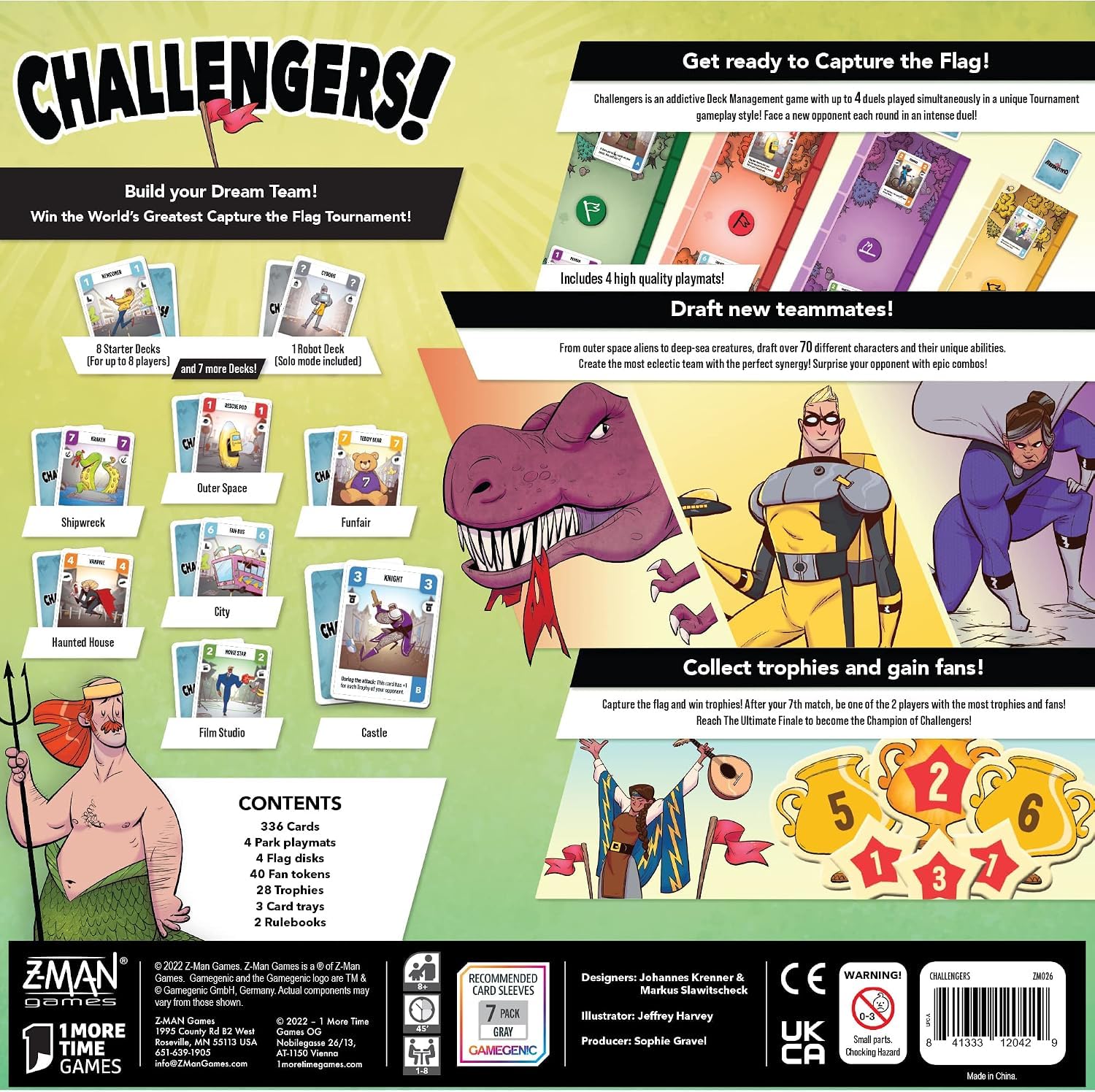 Z-Man Games Challengers | Jeu de société | À partir de 10 ans | 1 à 8 joueurs | 45 minutes de temps de jeu ou plus