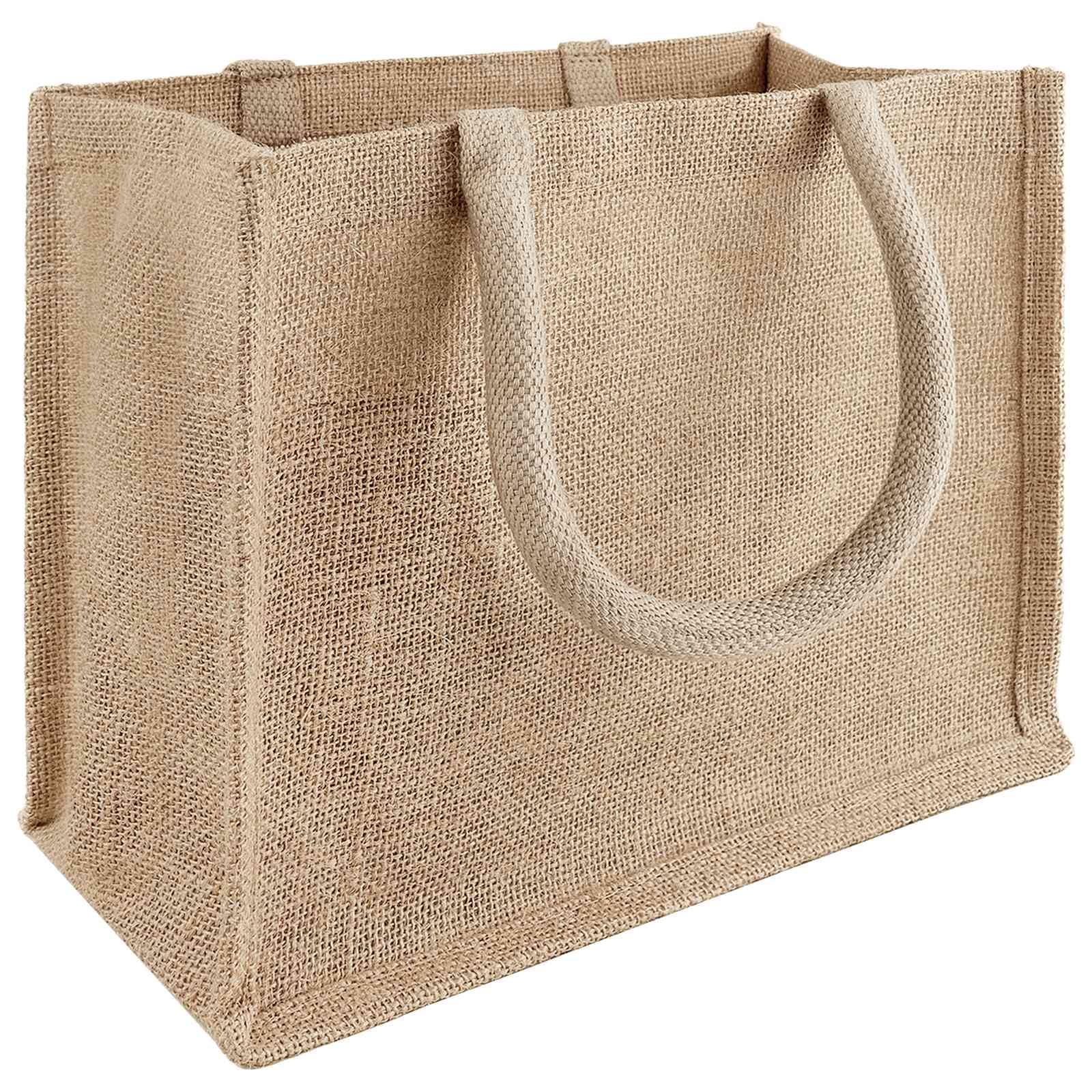Torba na zakupy z juty, torba z włókna Tossa, 26 x 22 x 14 cm