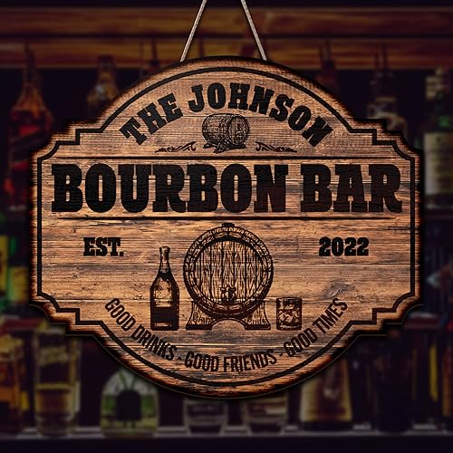 Miniatura 4 de V VIBEPY Letrero impreso por todas partes, letrero de bar, decoraciones de bar, letrero de bar personalizado, letrero de barra de bienvenida,