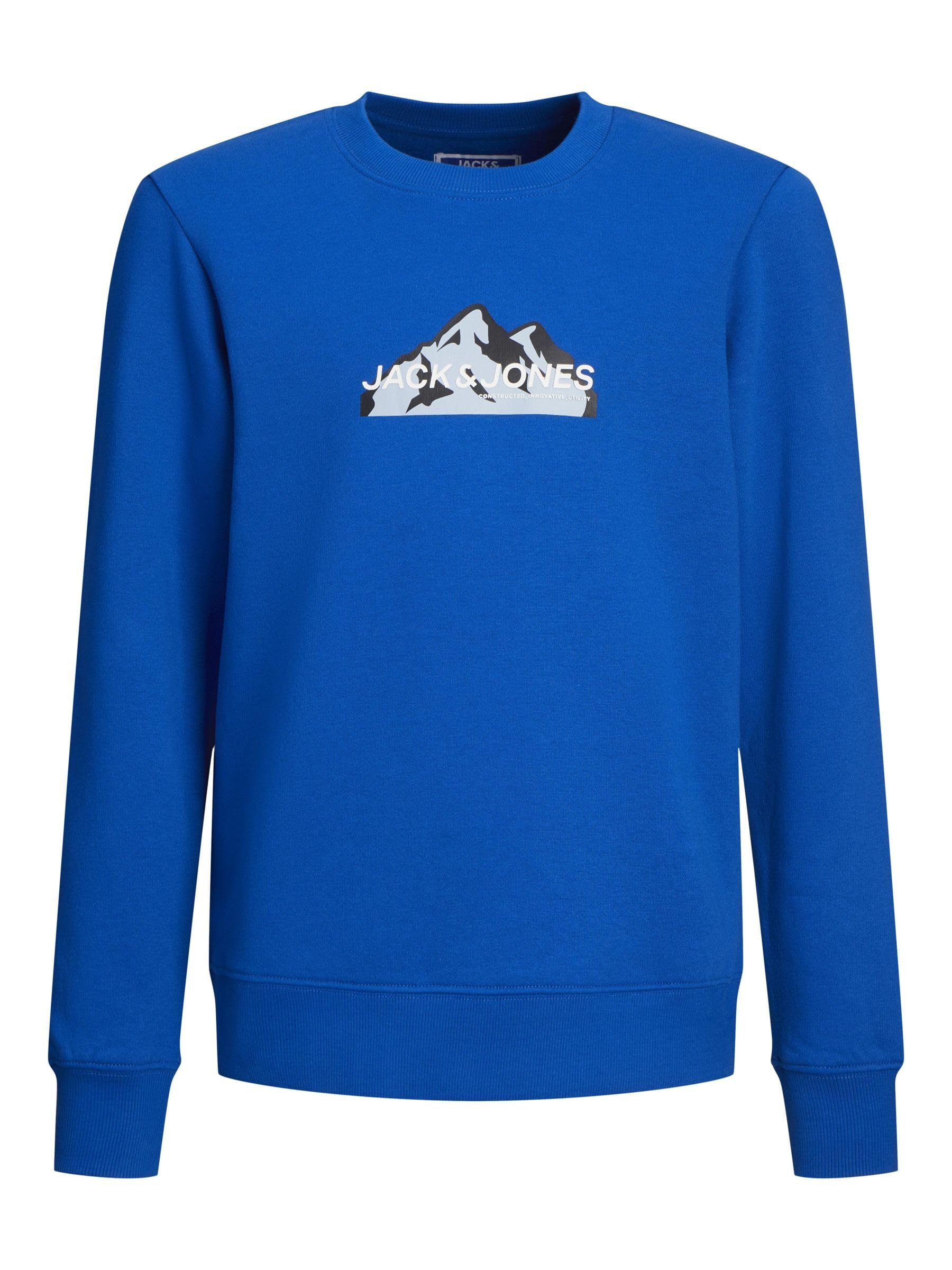 JACK & JONES Jcomountain Logo Sweat Crew Neck Sn Jnr Sudadera Niños (Pack de 1)