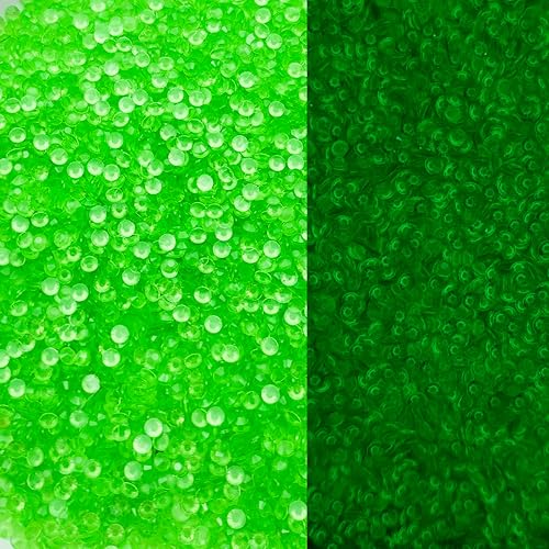 950 diamantes de imitación de resina con parte trasera plana de 0.236 pulgadas, cristales de imitación transparentes que brillan en la oscuridad