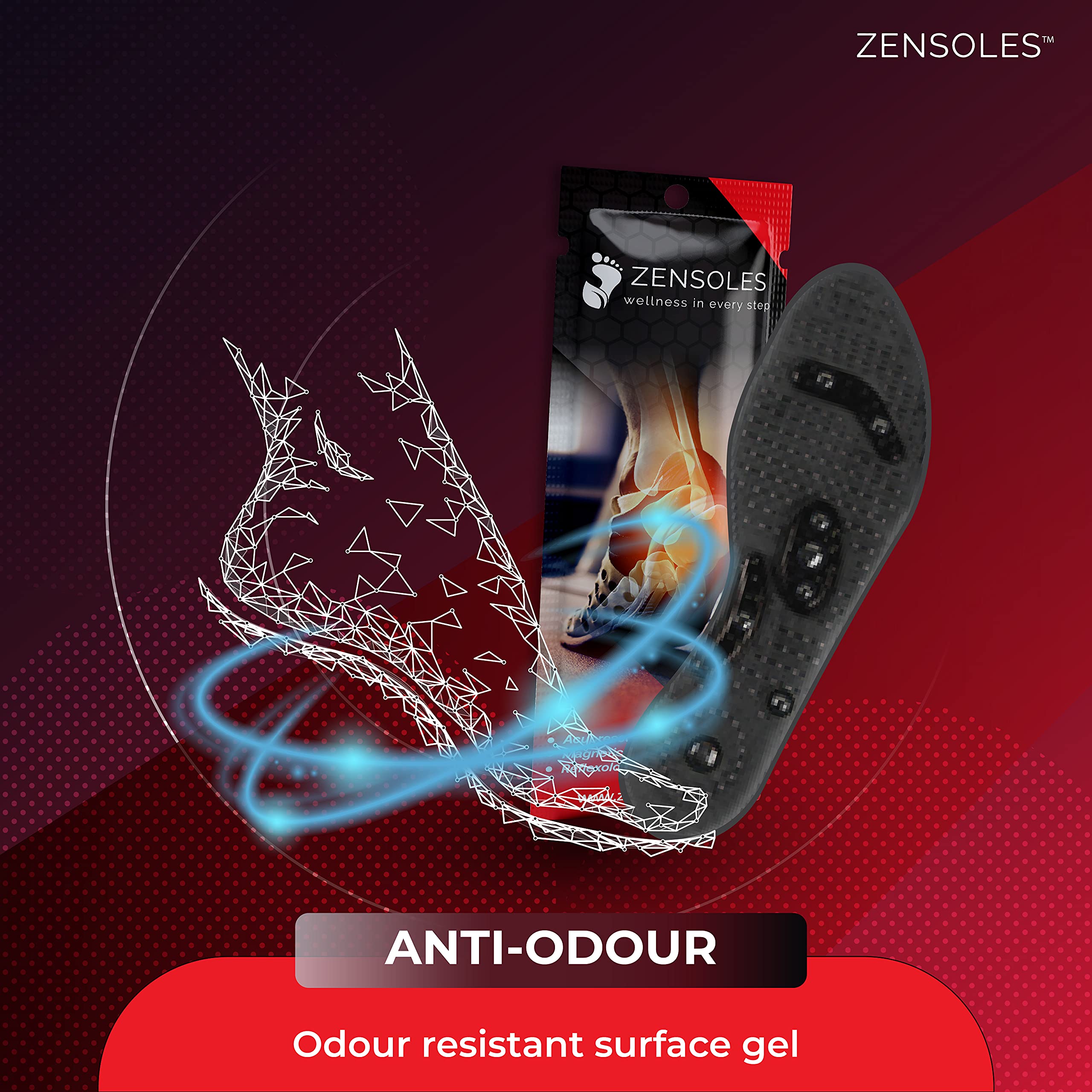 Buy Insoles with Acupressure. Pressure Point Reflexology Shoe