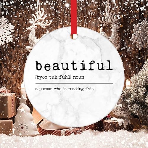 Miniatura 36 de Adornos de Navidad – Y'all Definition Ornament – Noun Definition Christmas Ornament – Y'all Christmas Ceramic Christmas Tree Keepsake Dictionary