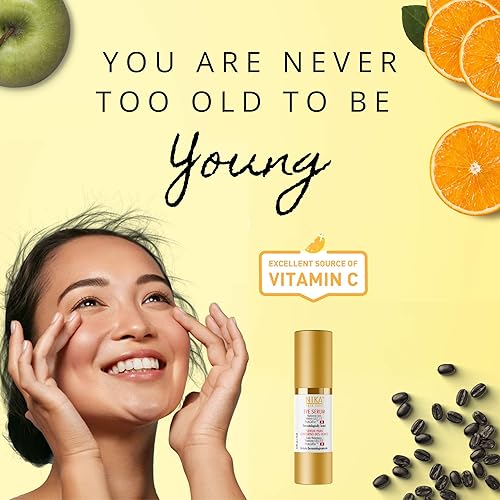 Miniatura 4 de NIKA SKIN CARE - Suero para ojos con vitamina C y E, ácido hialurónico, cafeína y células madre de manzana suiza - Día y noche